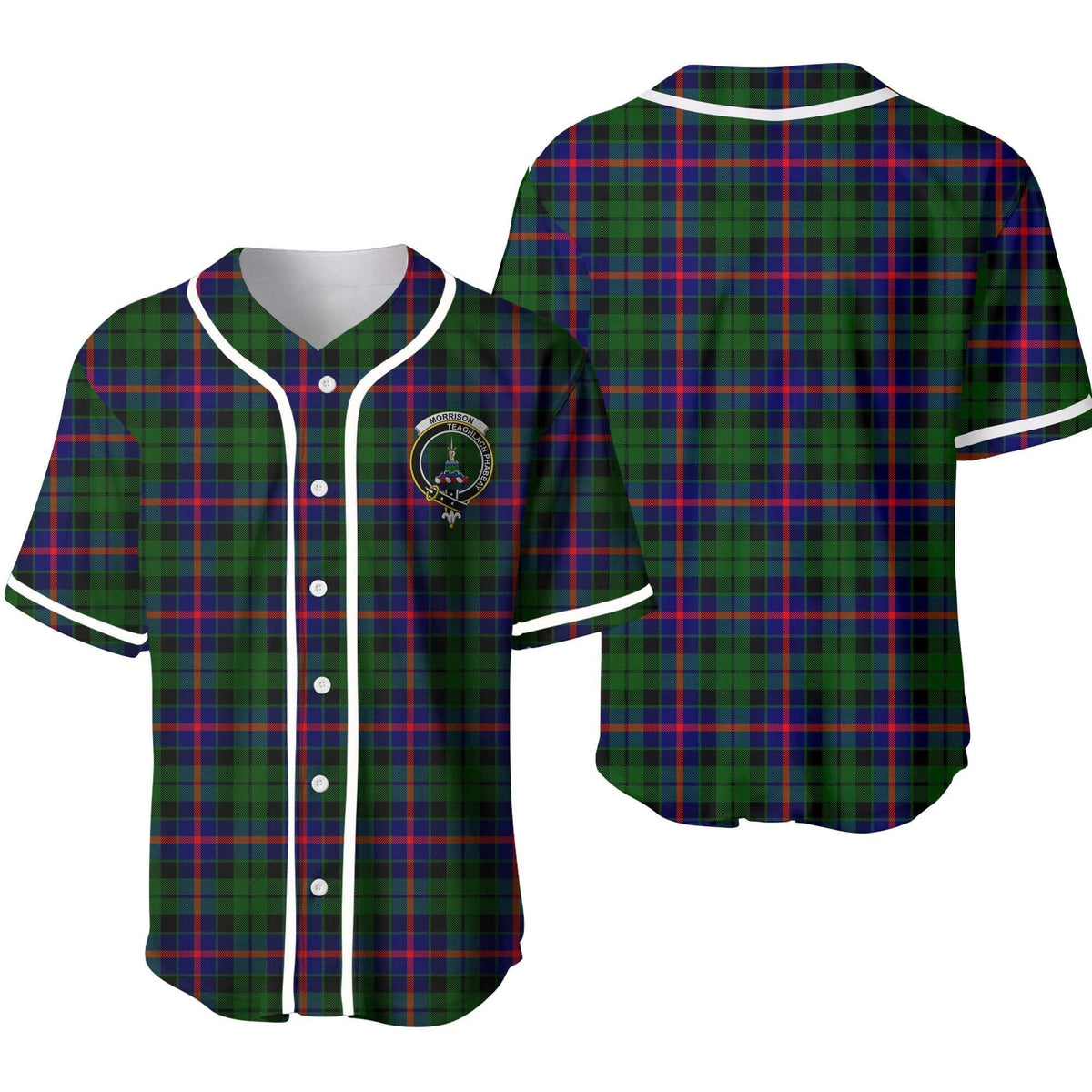 Morrison Tartan Crest Baseball Jersey