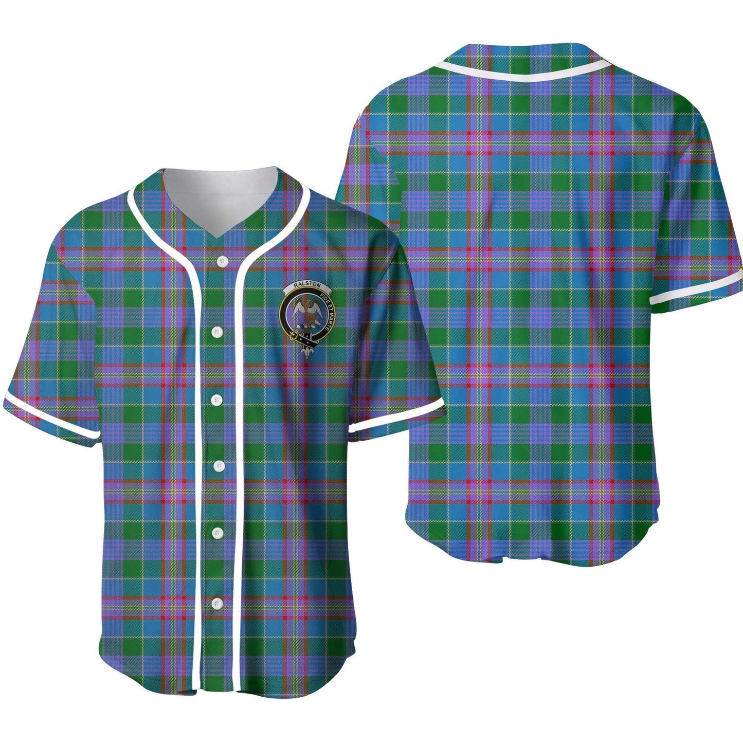 Ralston Tartan Crest Baseball Jersey