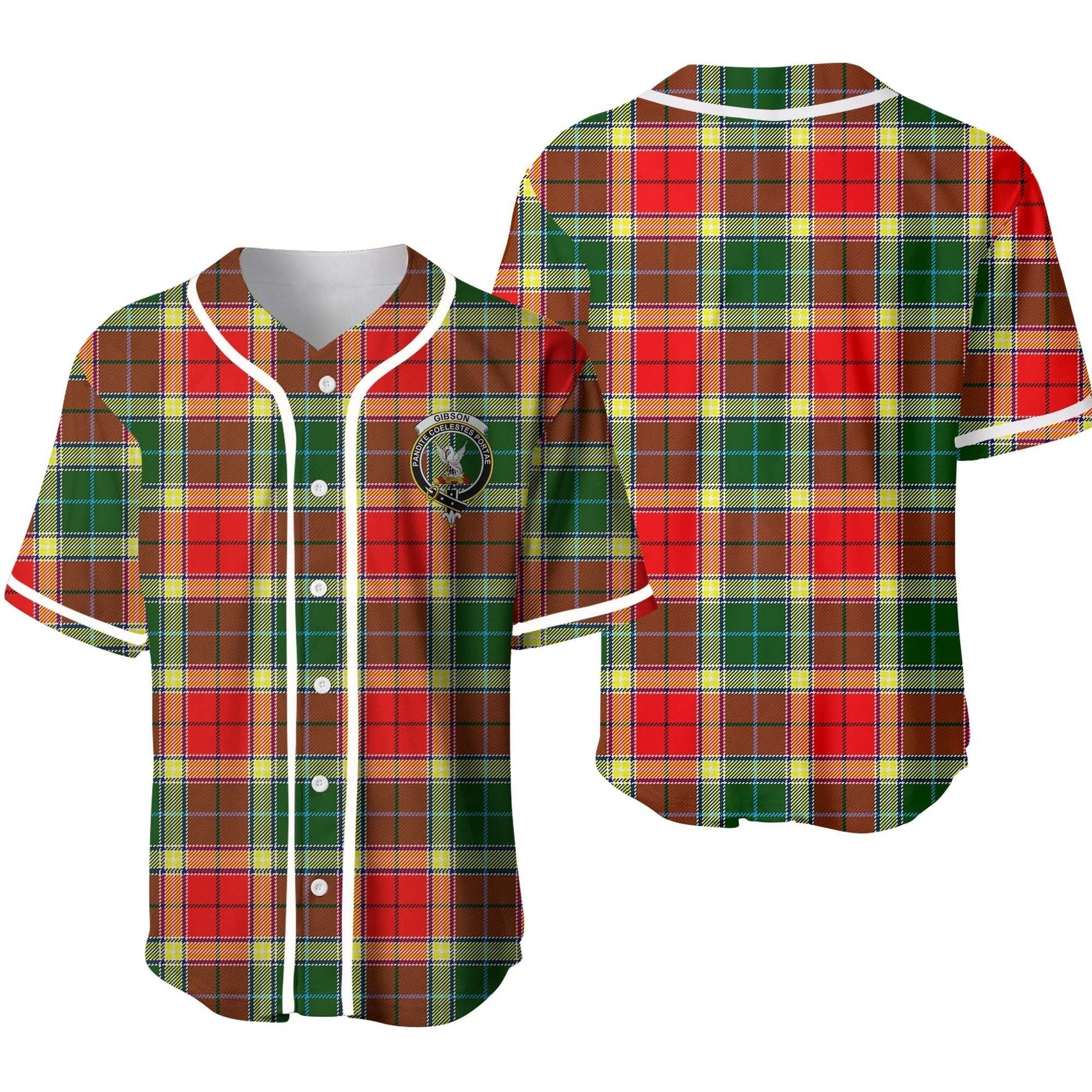 Gibson Tartan Crest Baseball Jersey