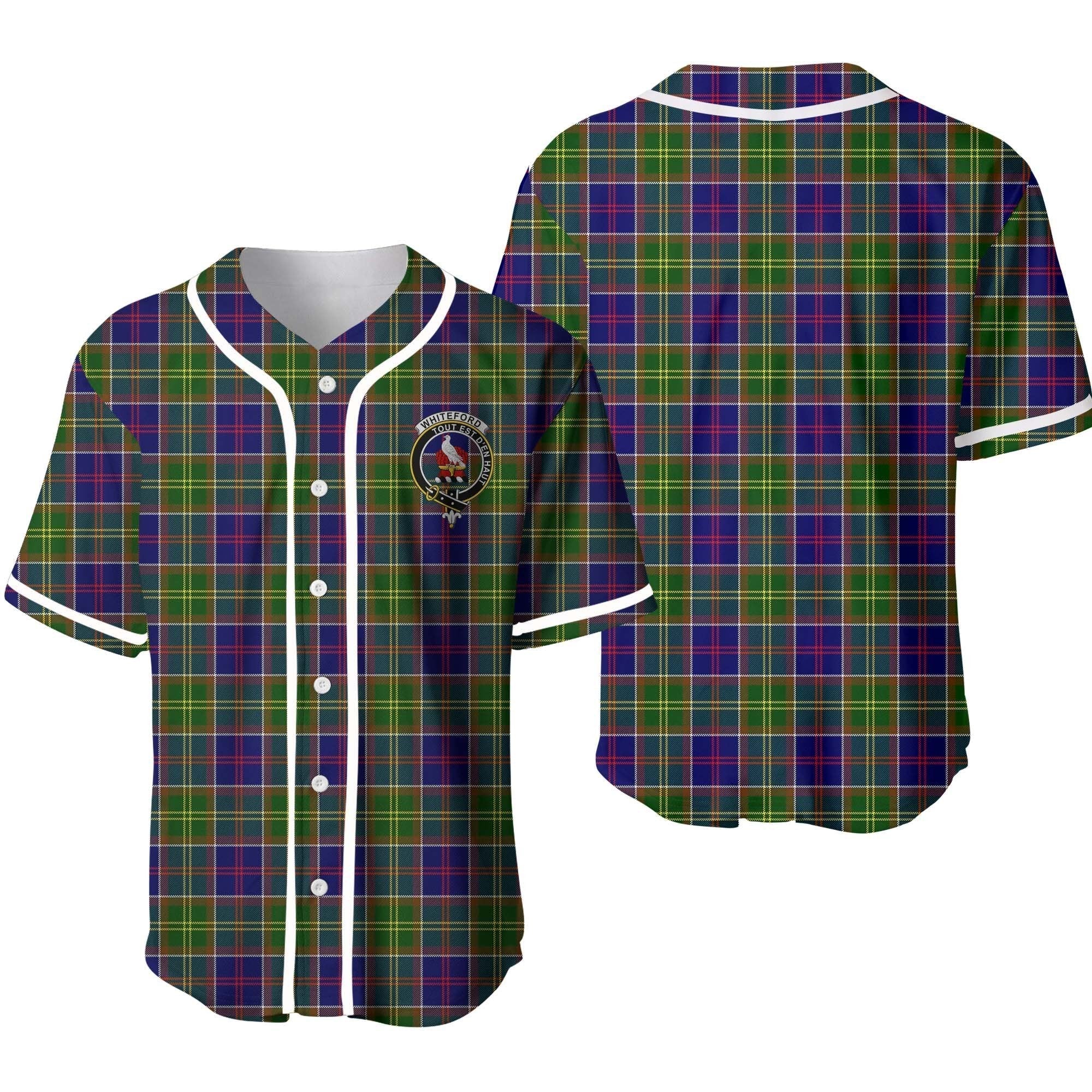 Whiteford Tartan Crest Baseball Jersey