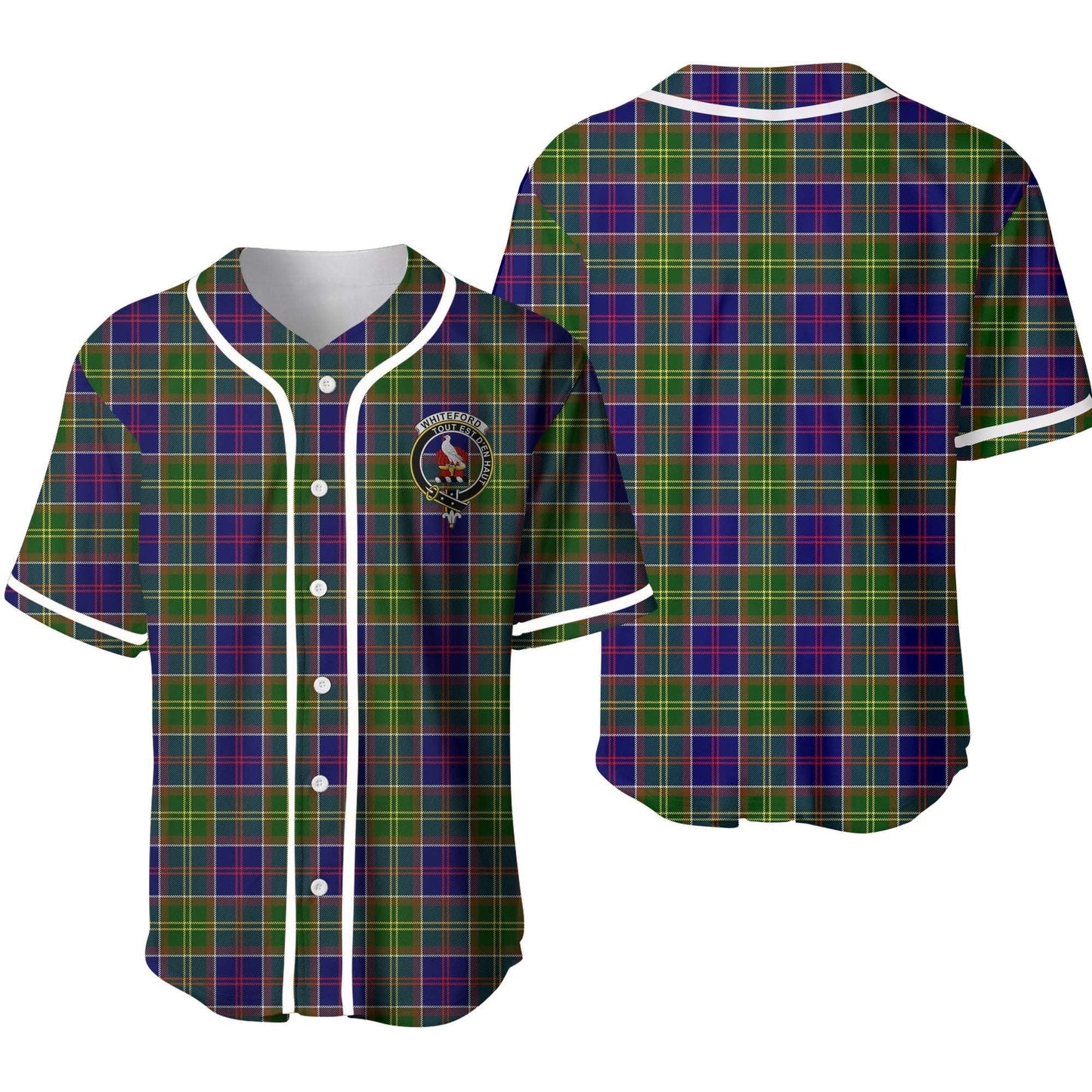 Whiteford Tartan Crest Baseball Jersey