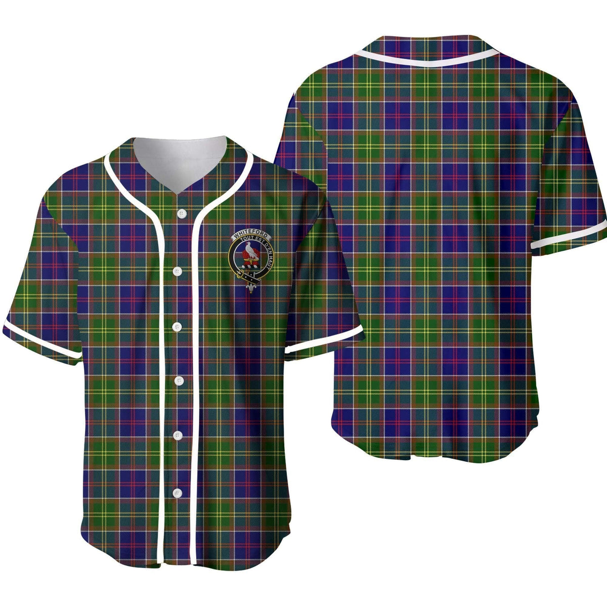 Whiteford Tartan Crest Baseball Jersey