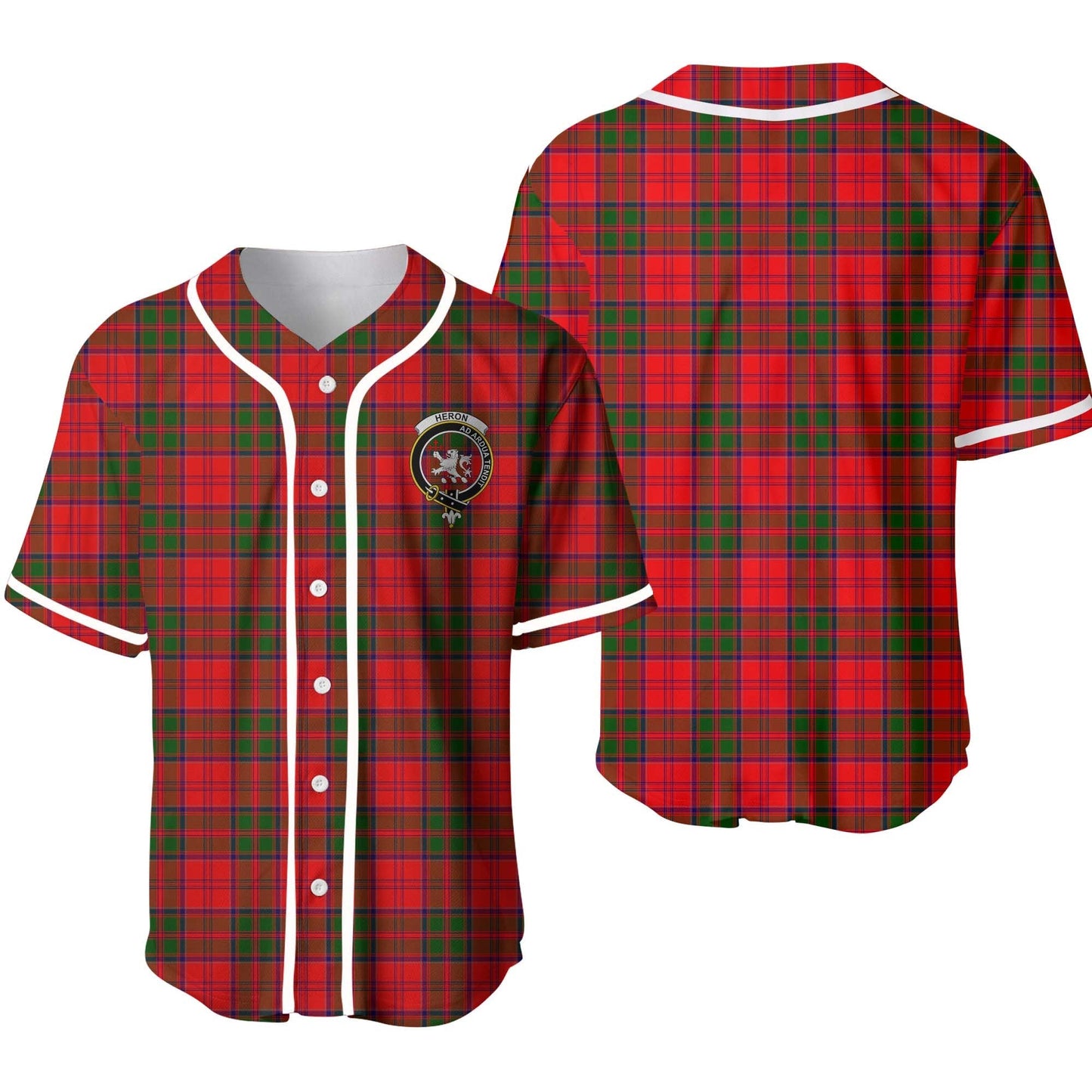 Heron Tartan Crest Baseball Jersey