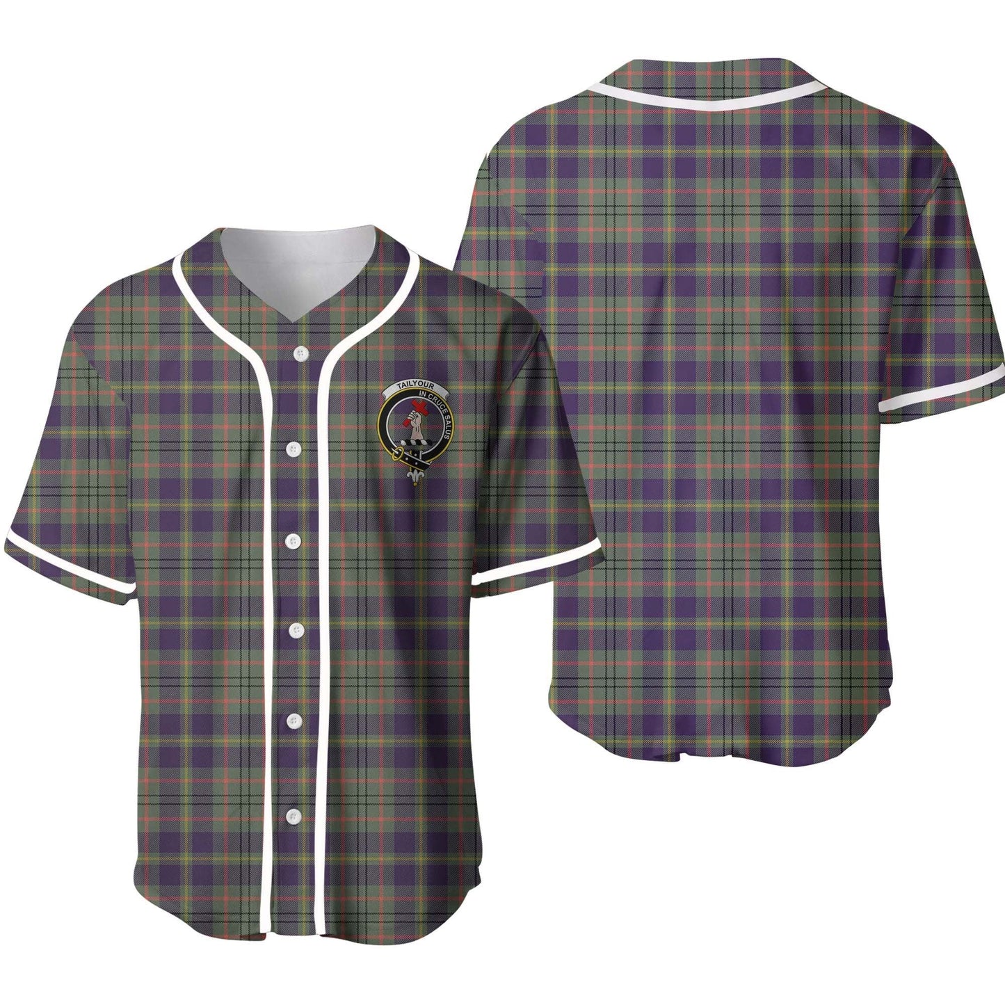 Tailyour (or Taylor) Tartan Crest Baseball Jersey