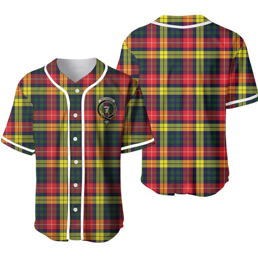 Buchanan Tartan Crest Baseball Jersey