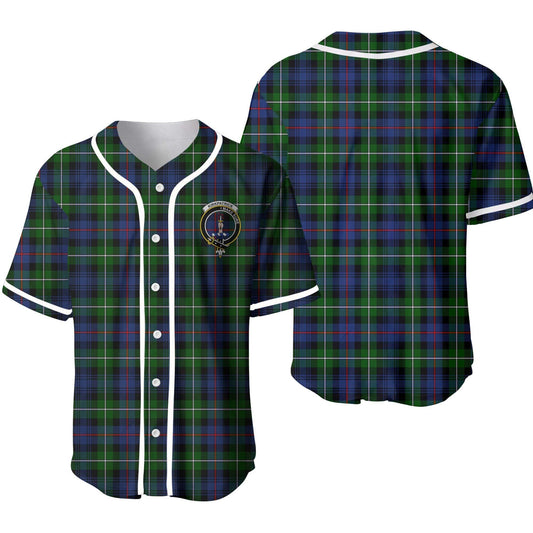 Kirkpatrick Tartan Crest Baseball Jersey