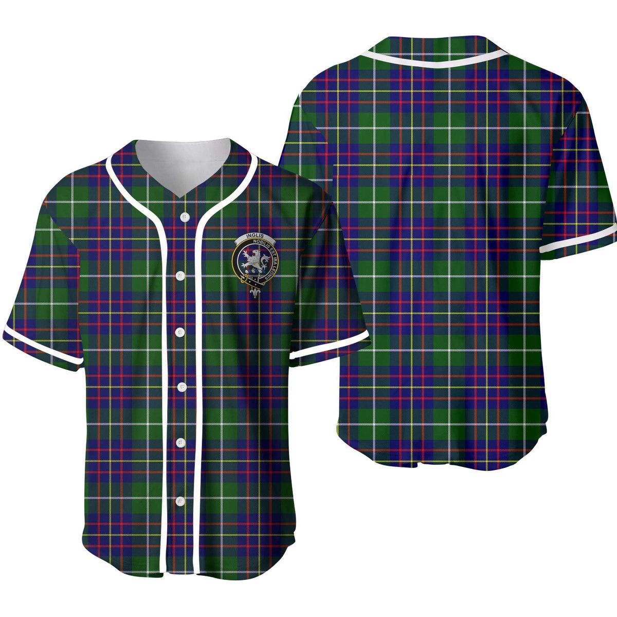 Inglis Tartan Crest Baseball Jersey