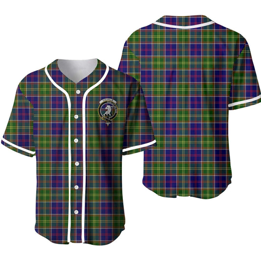 Colville Tartan Crest Baseball Jersey