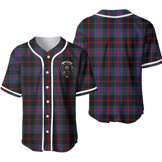 Nairn Tartan Crest Baseball Jersey