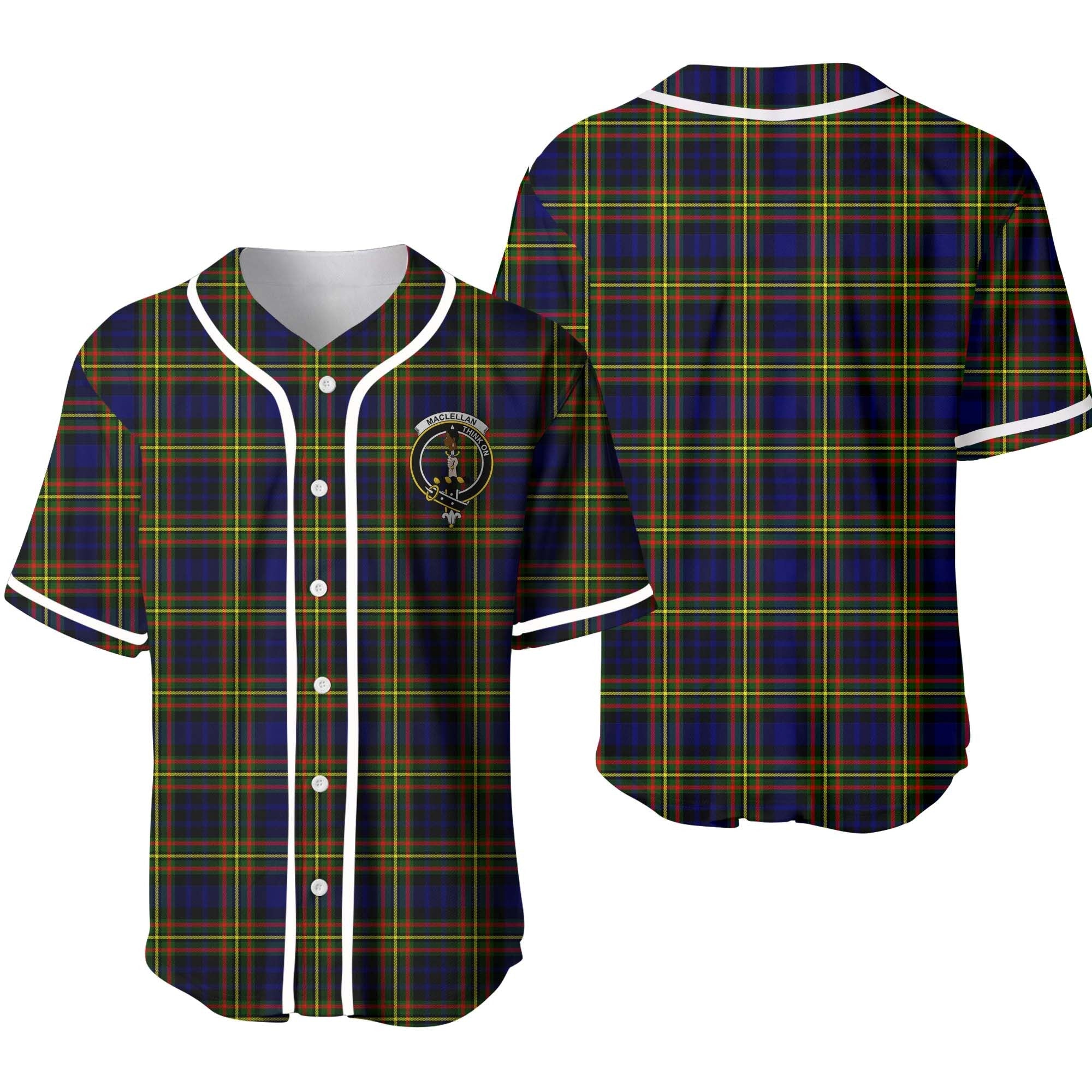 MacLellan Tartan Crest Baseball Jersey