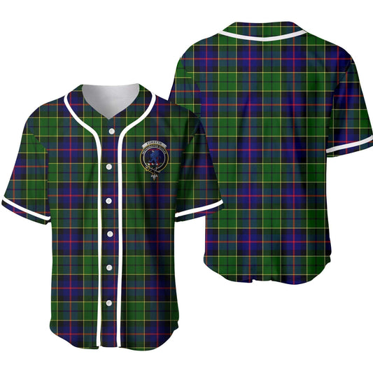 Forsyth Tartan Crest Baseball Jersey