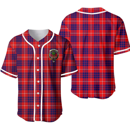 Hamilton Tartan Crest Baseball Jersey