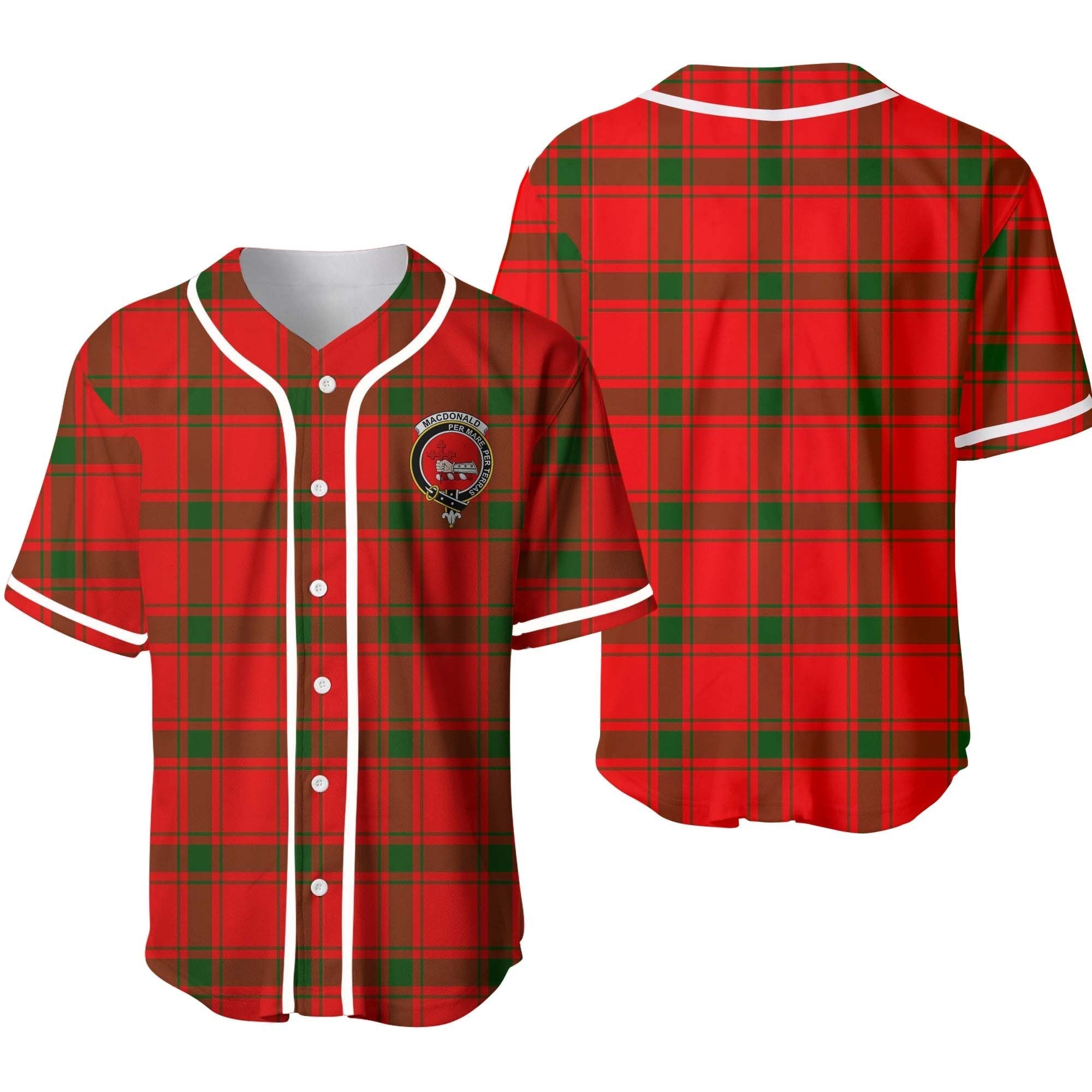 MacDonald (of Sleat) Tartan Crest Baseball Jersey
