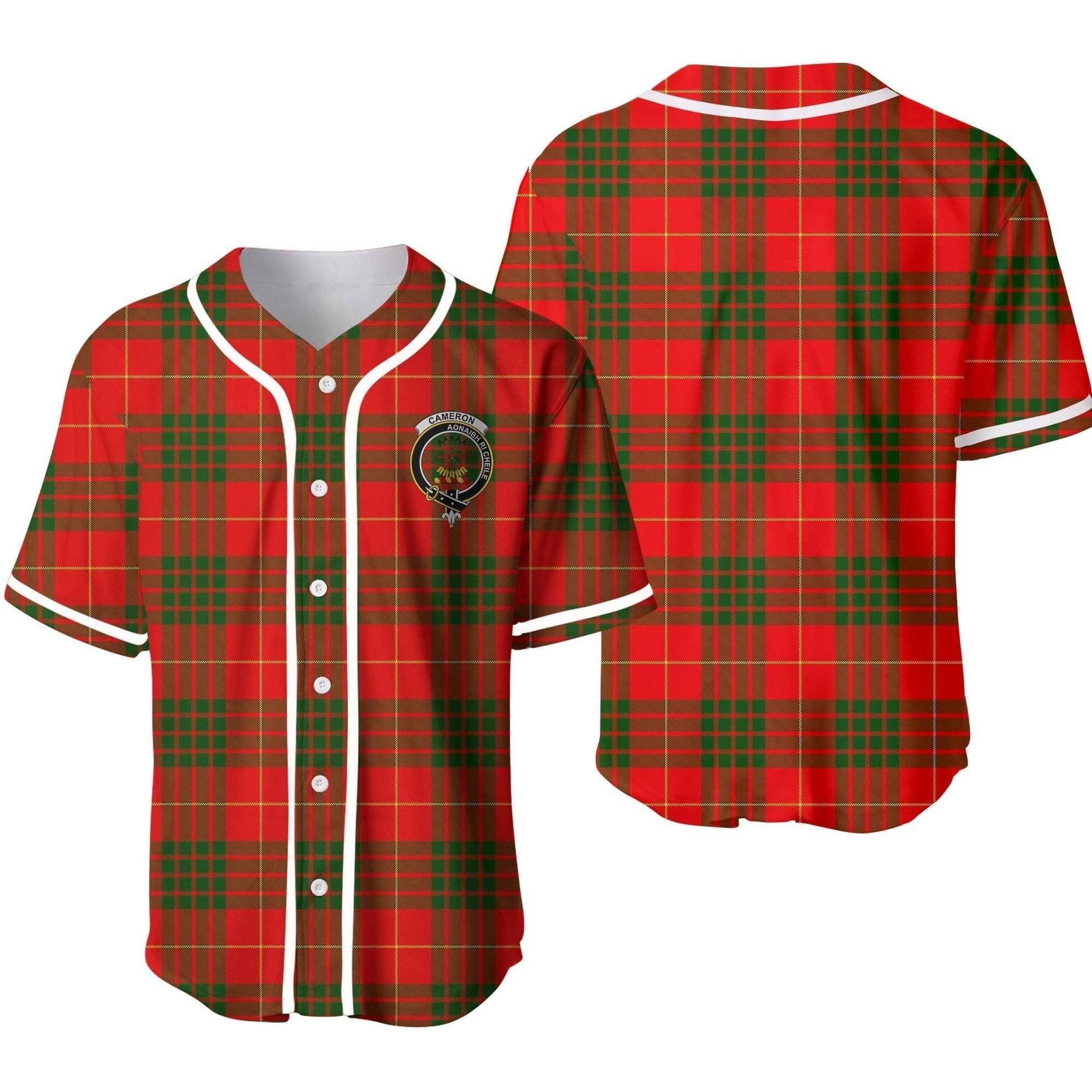 Cameron Tartan Crest Baseball Jersey