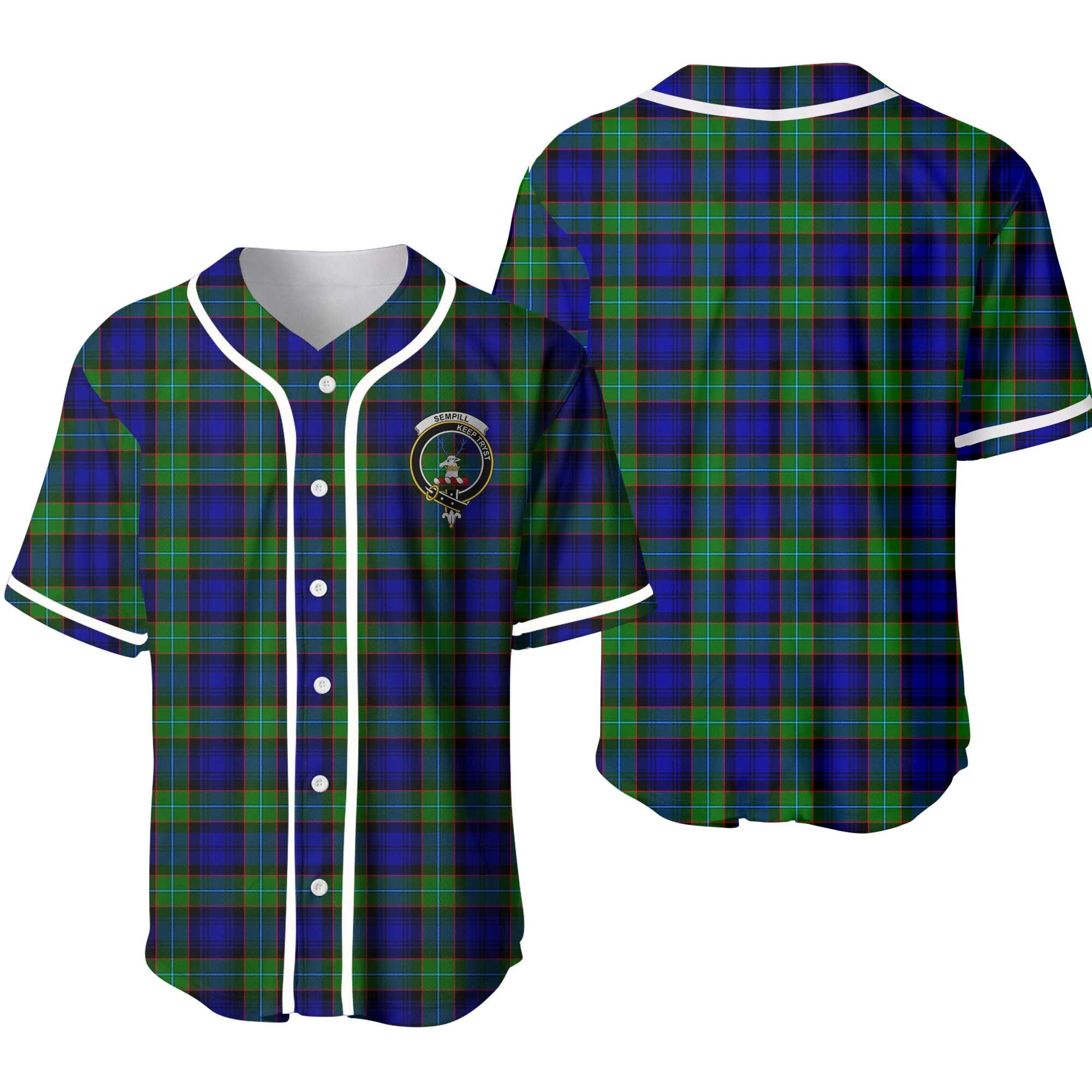 Sempill Tartan Crest Baseball Jersey