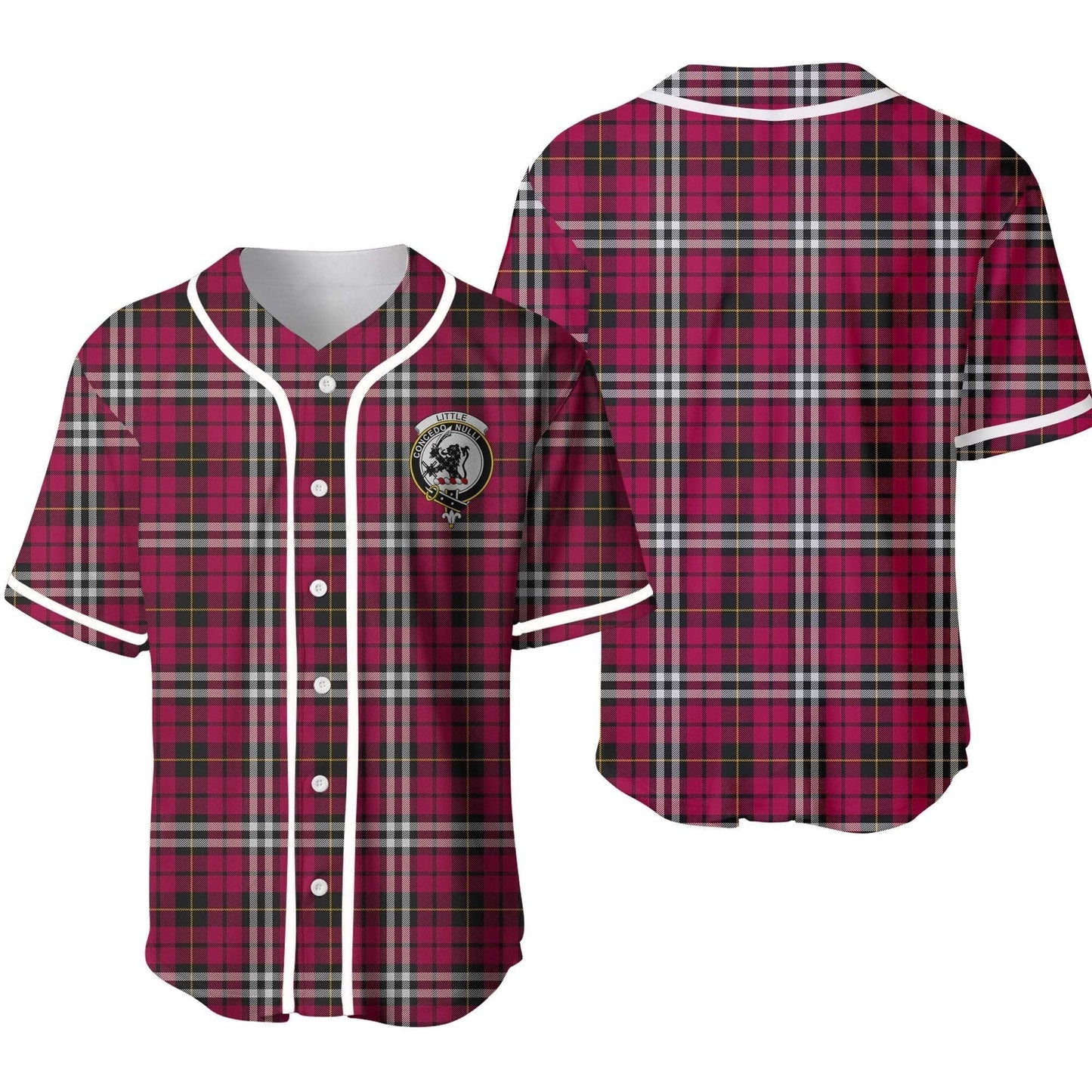 Little Tartan Crest Baseball Jersey