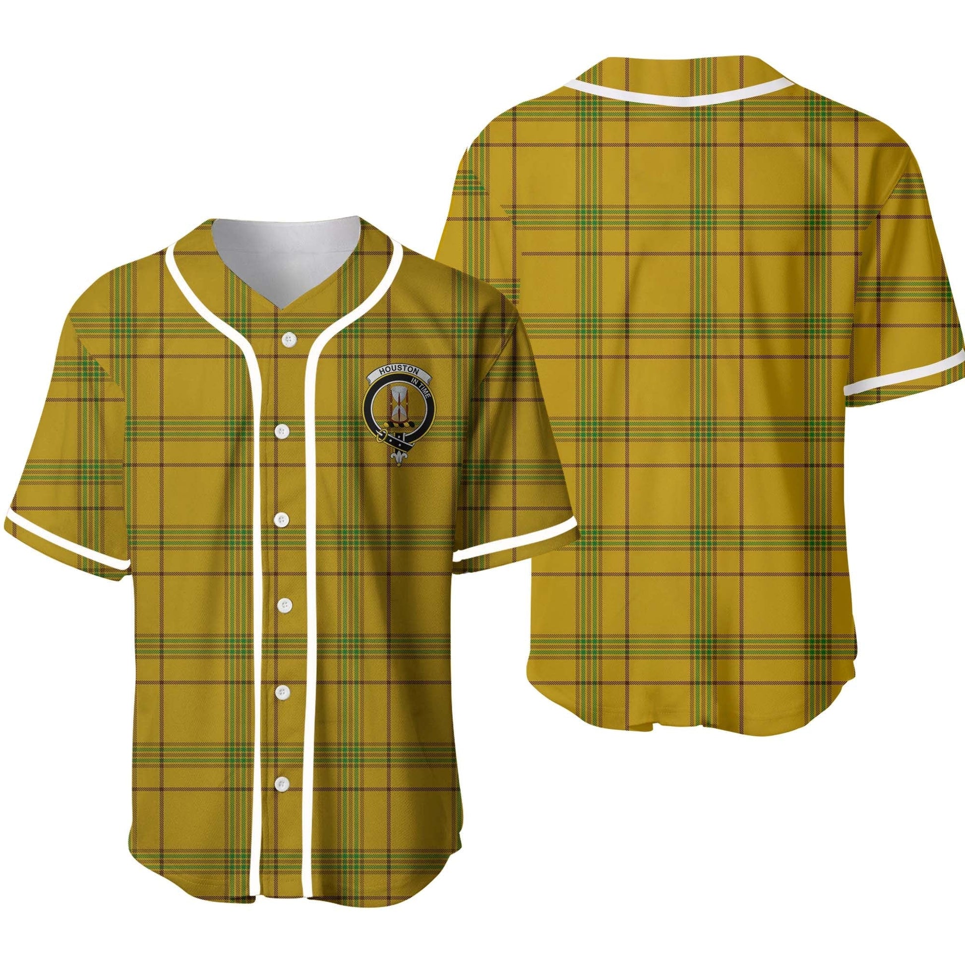 Houston Tartan Crest Baseball Jersey