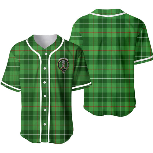 Clephane (or Clephan) Tartan Crest Baseball Jersey