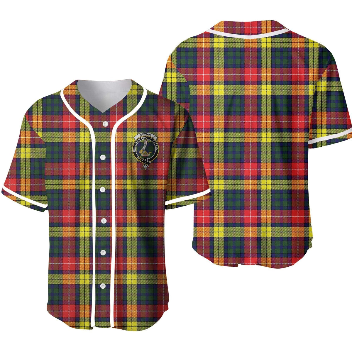 Dewar Tartan Crest Baseball Jersey
