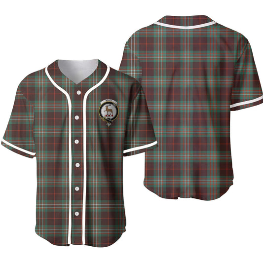 SCOTT BROWN ANCIENT Tartan Crest Baseball Jersey