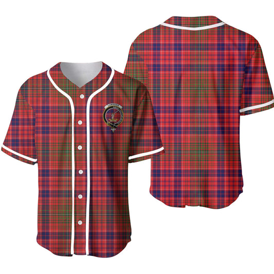 Lumsden Tartan Crest Baseball Jersey