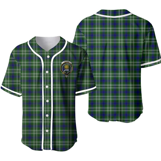 Purves Tartan Crest Baseball Jersey