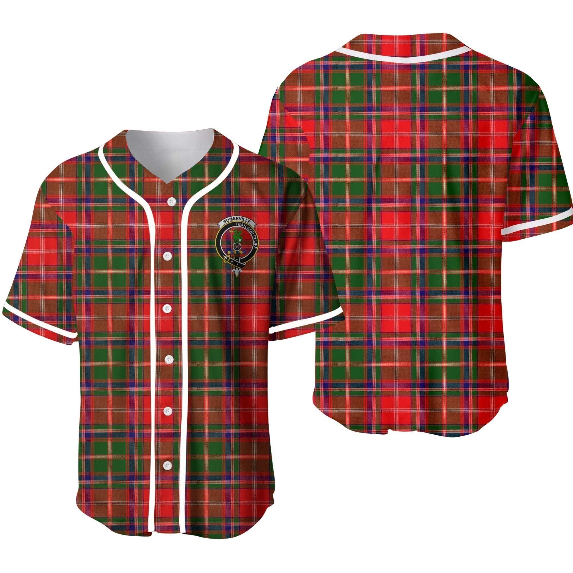 Somerville Tartan Crest Baseball Jersey