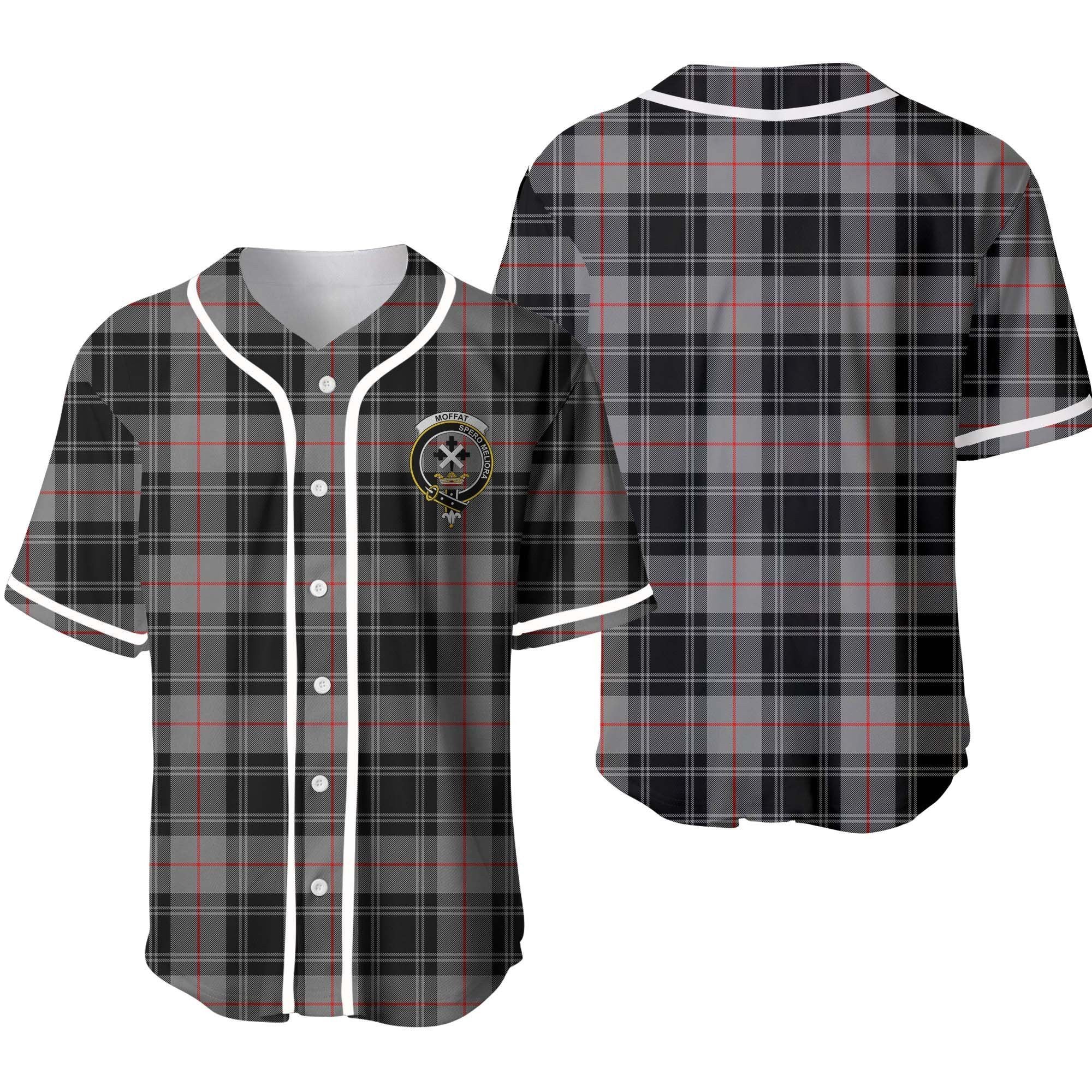Moffat Tartan Crest Baseball Jersey