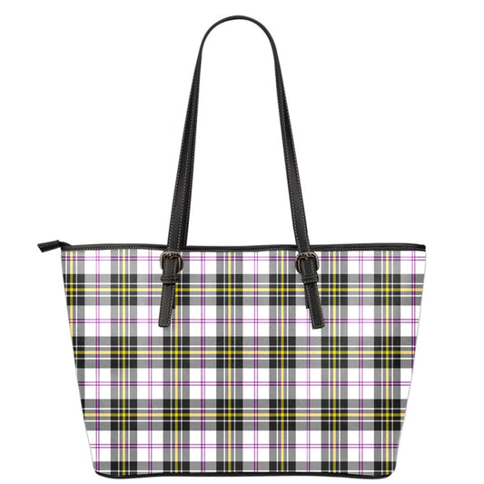 MacPherson Dress Modern Tartan Plaid Leather Tote