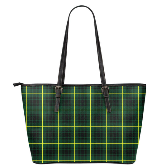 MacArthur Modern Tartan Plaid Leather Tote