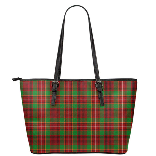 Ainslie Tartan Plaid Leather Tote