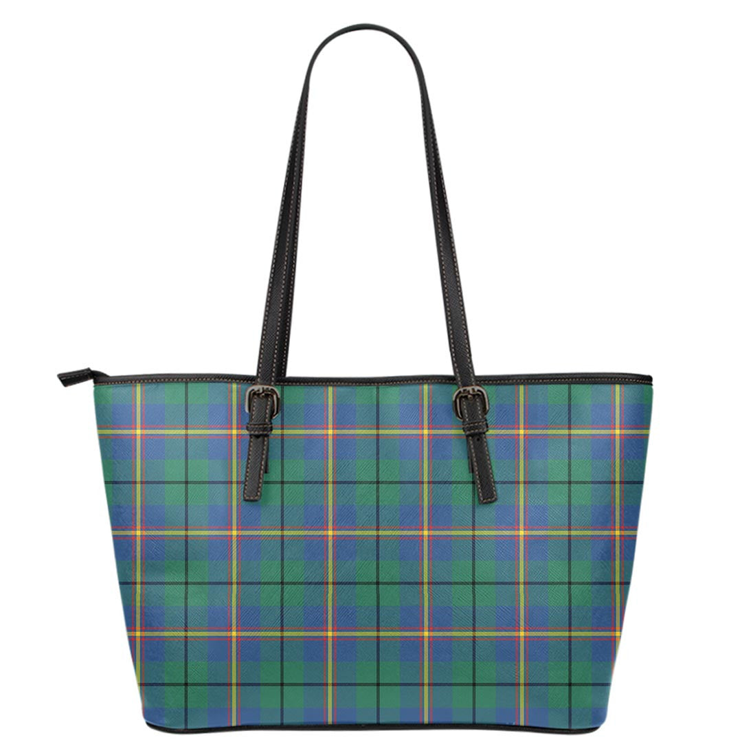 Carmichael Ancient Tartan Plaid Leather Tote