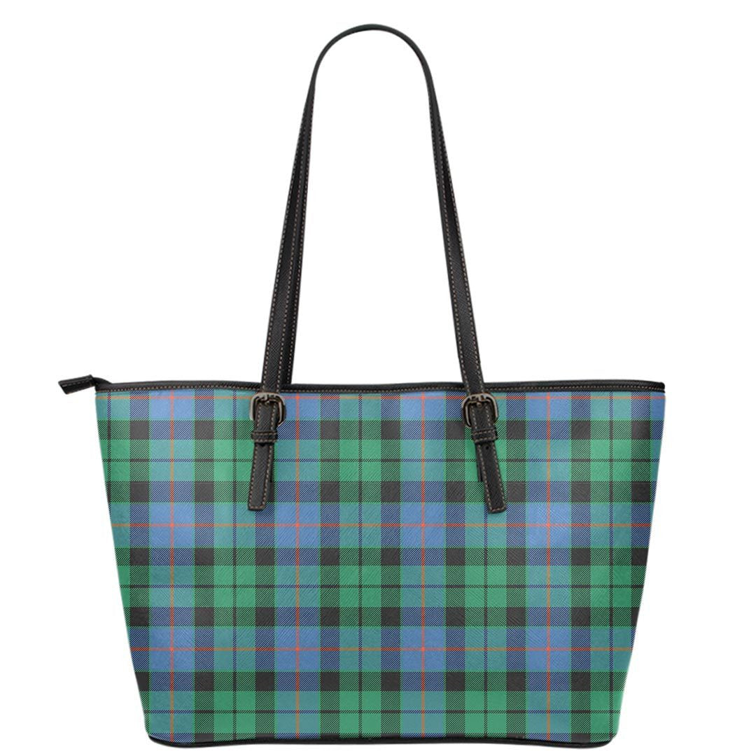 Morrison Ancient Tartan Plaid Leather Tote