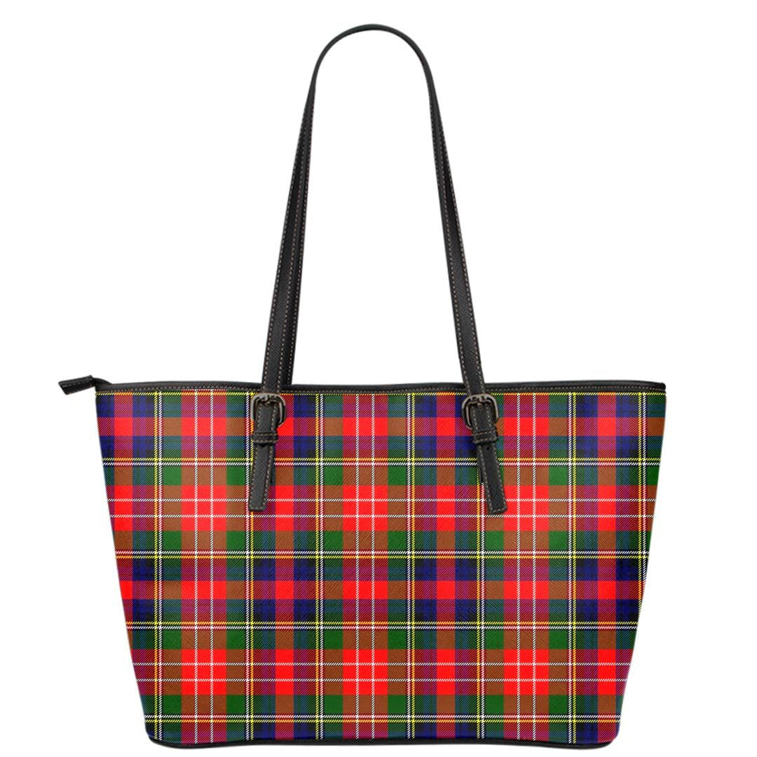 Christie Tartan Plaid Leather Tote