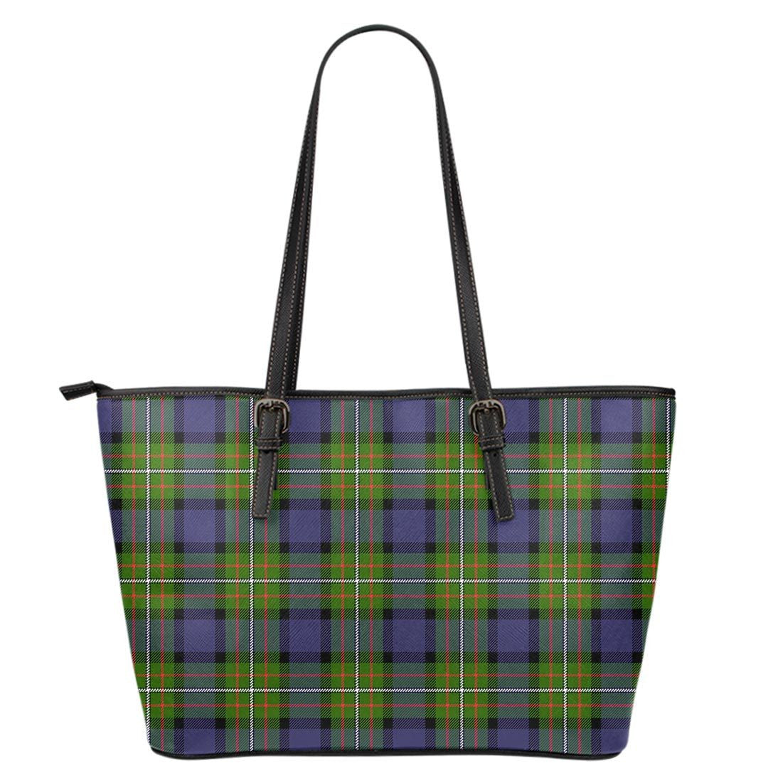 Fergusson Modern Tartan Plaid Leather Tote