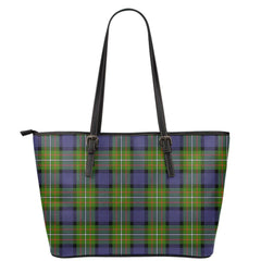 Fergusson Modern Tartan Plaid Leather Tote