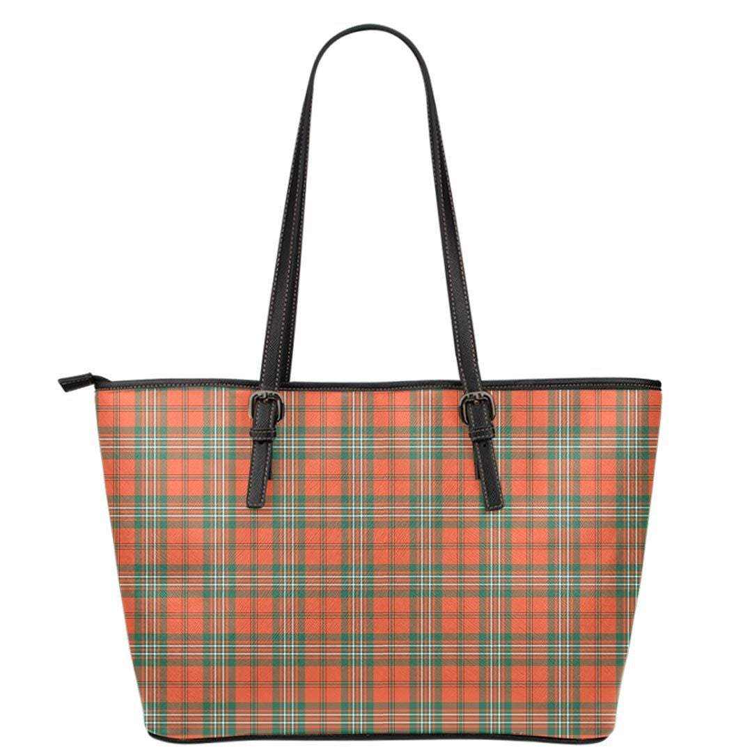 Scott Ancient Tartan Plaid Leather Tote