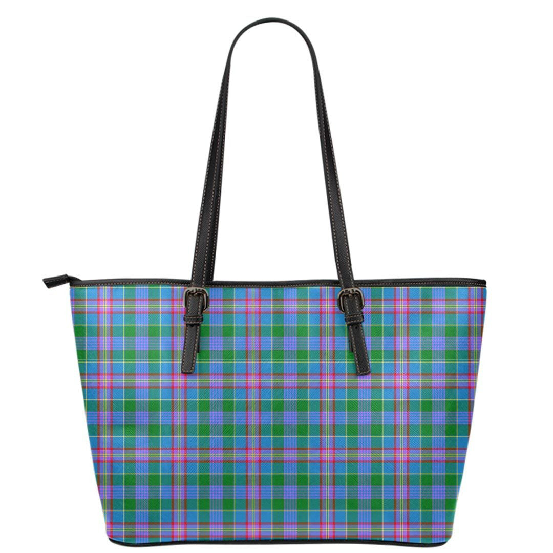 Pitcairn Hunting Tartan Plaid Leather Tote