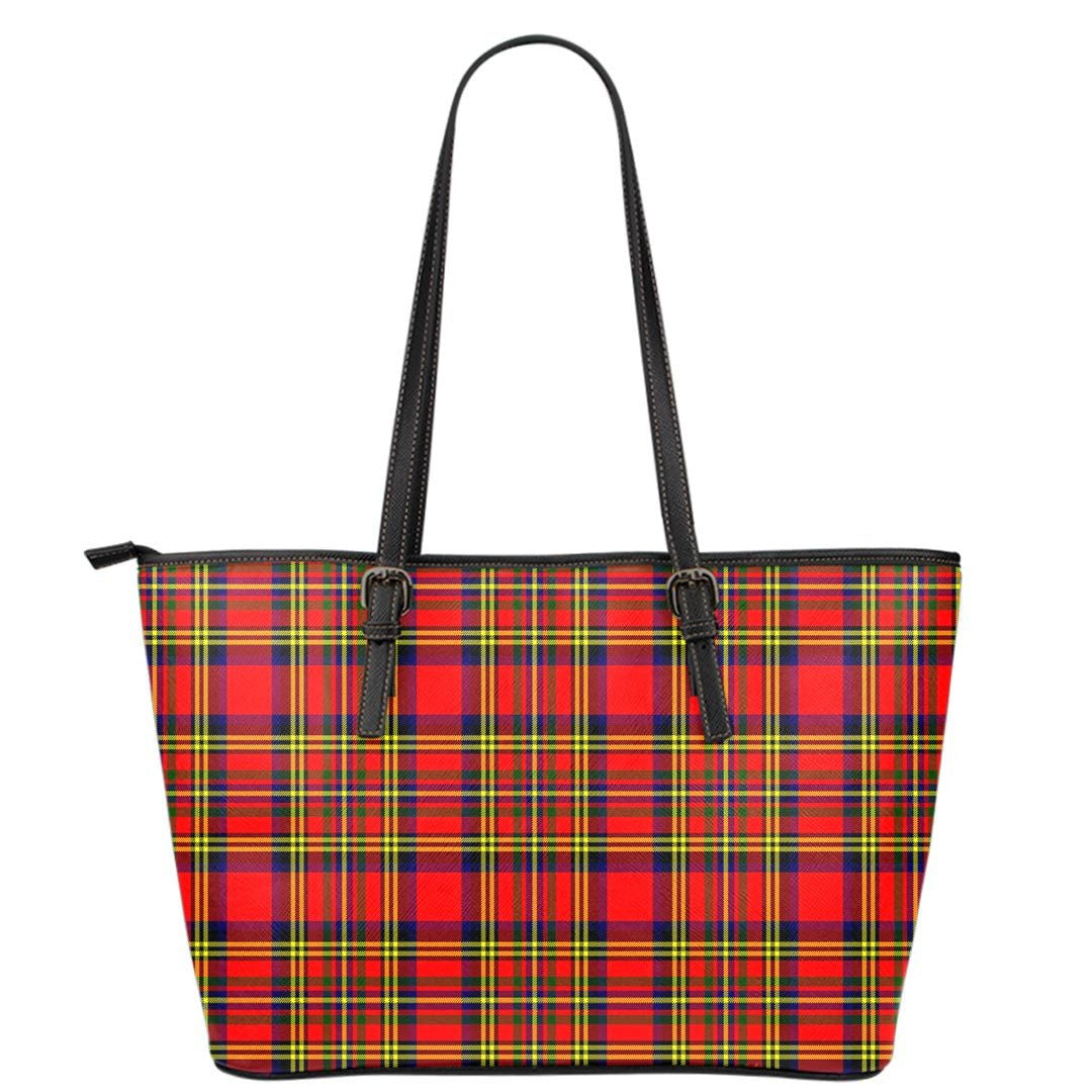 Hepburn Tartan Plaid Leather Tote