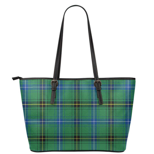 Henderson Ancient Tartan Plaid Leather Tote