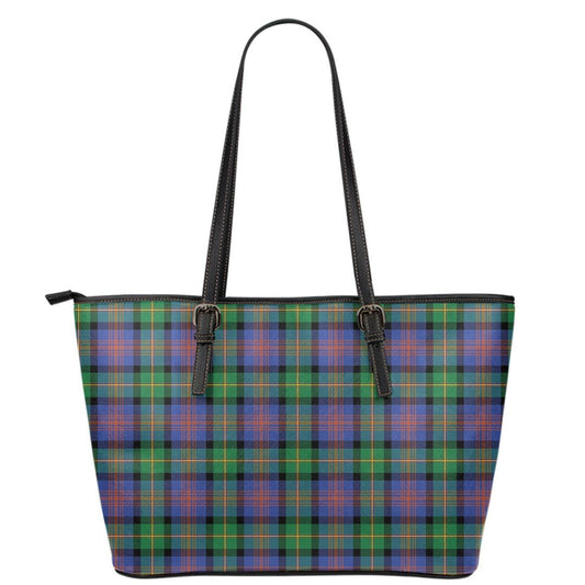 Logan Ancient Tartan Plaid Leather Tote