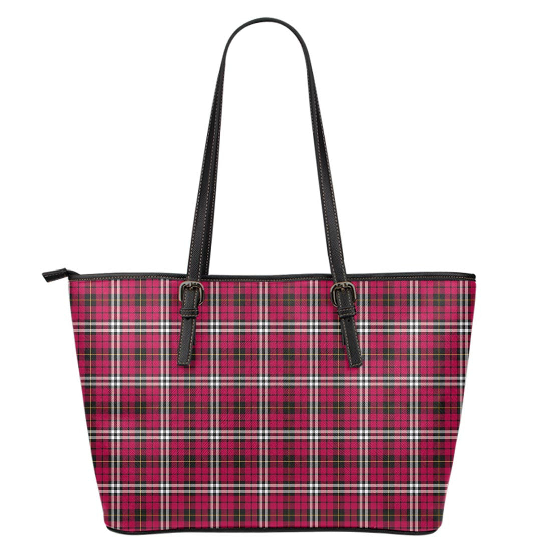 Little Tartan Plaid Leather Tote