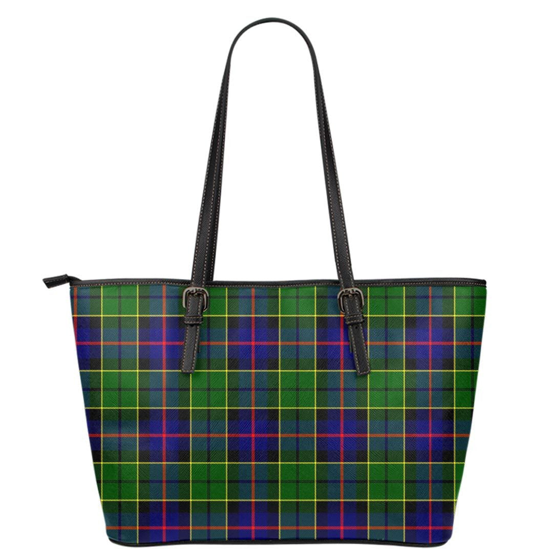 Forsyth Modern Tartan Plaid Leather Tote