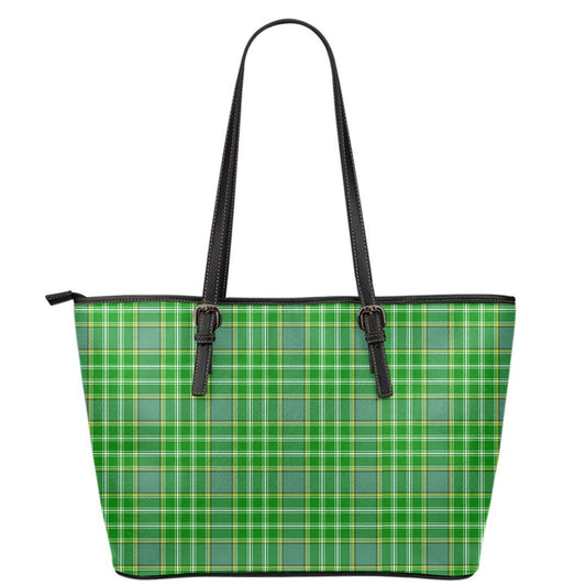 Currie Tartan Plaid Leather Tote