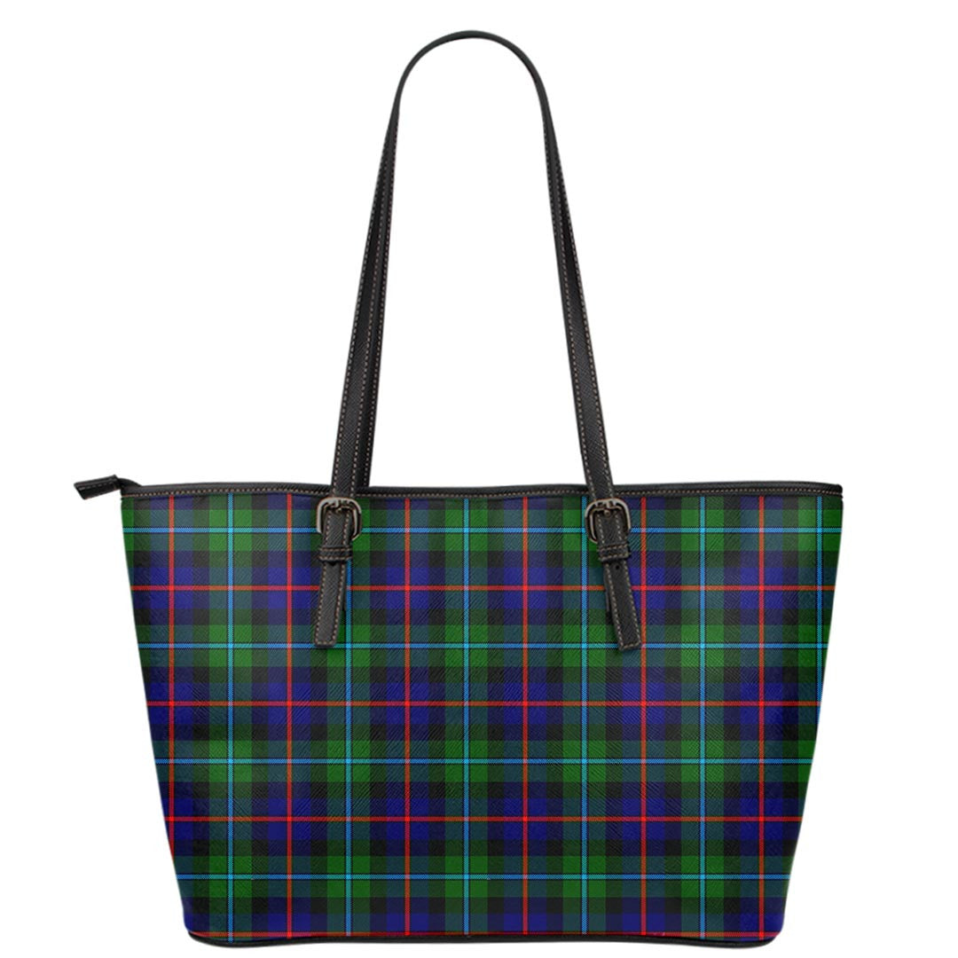 Campbell of Cawdor Modern Tartan Plaid Leather Tote