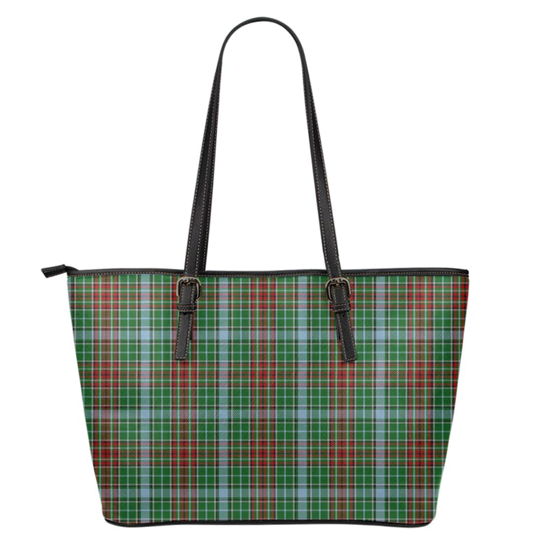 Gayre Tartan Plaid Leather Tote