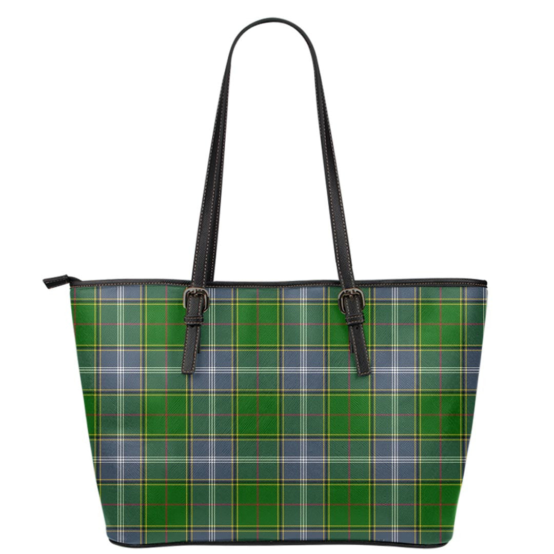 Pringle Tartan Plaid Leather Tote