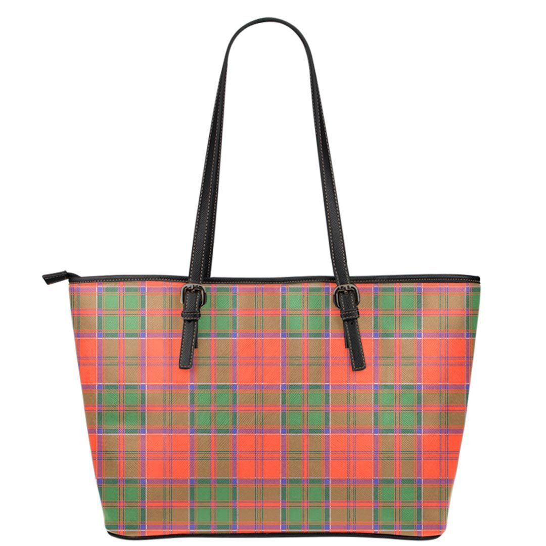 Grant Ancient Tartan Plaid Leather Tote