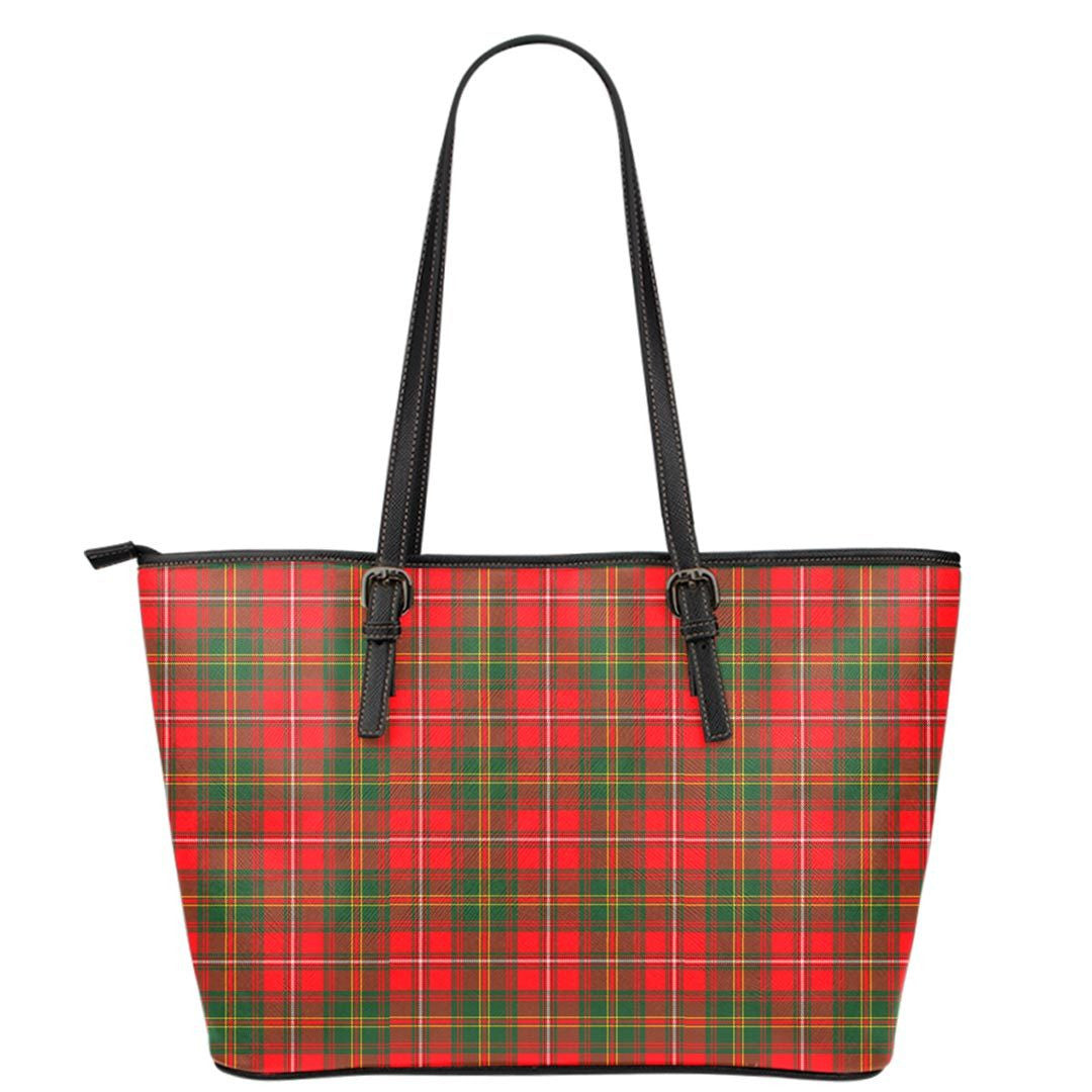 Hay Modern Tartan Plaid Leather Tote