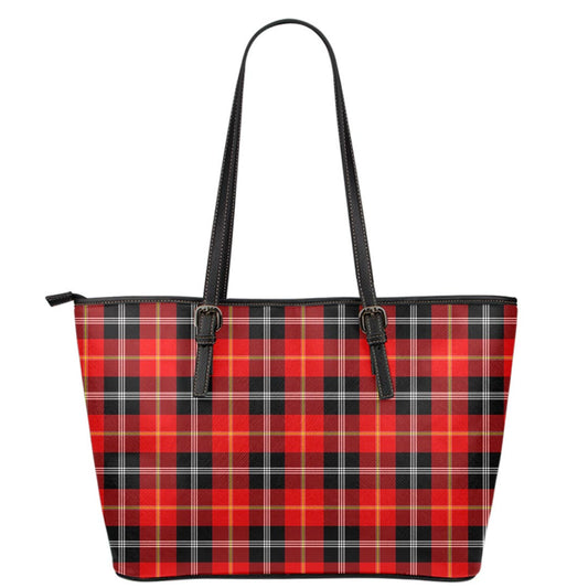 Marjoribanks Tartan Plaid Leather Tote